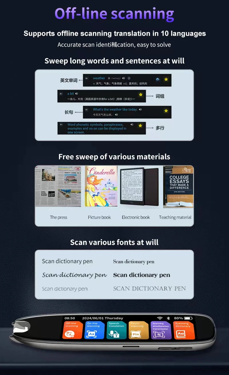 EduScan Pen: Smart Scanner & Voice Translator